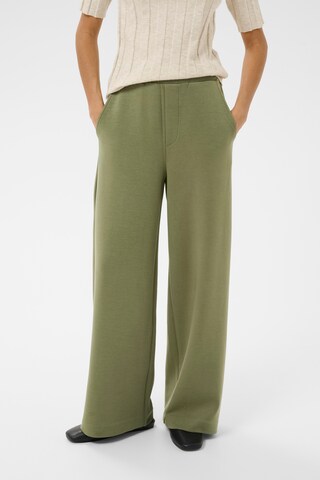 InWear Wide Leg Hose 'Gincette' in Grün: Vorderseite