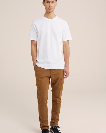 WE Fashion Tapered Cargobroek in Bruin