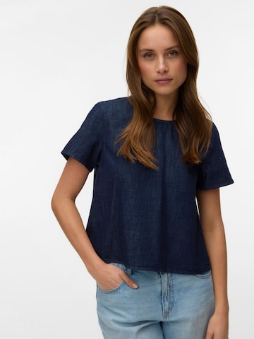 VERO MODA Blouse 'VMKirstin' in Blauw: voorkant