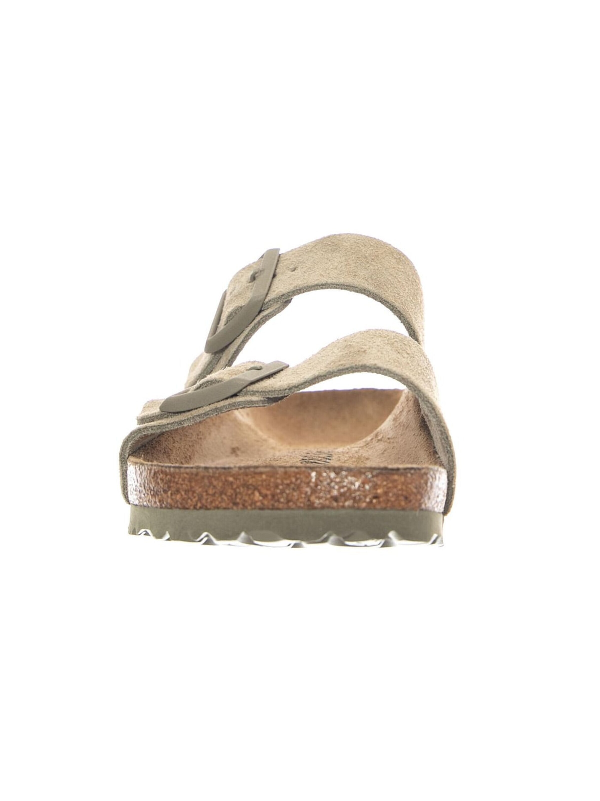 Sandalo 'Arizona Faded Suede Leather Narrow Fit Khaki' di BIRKENSTOCK in verde