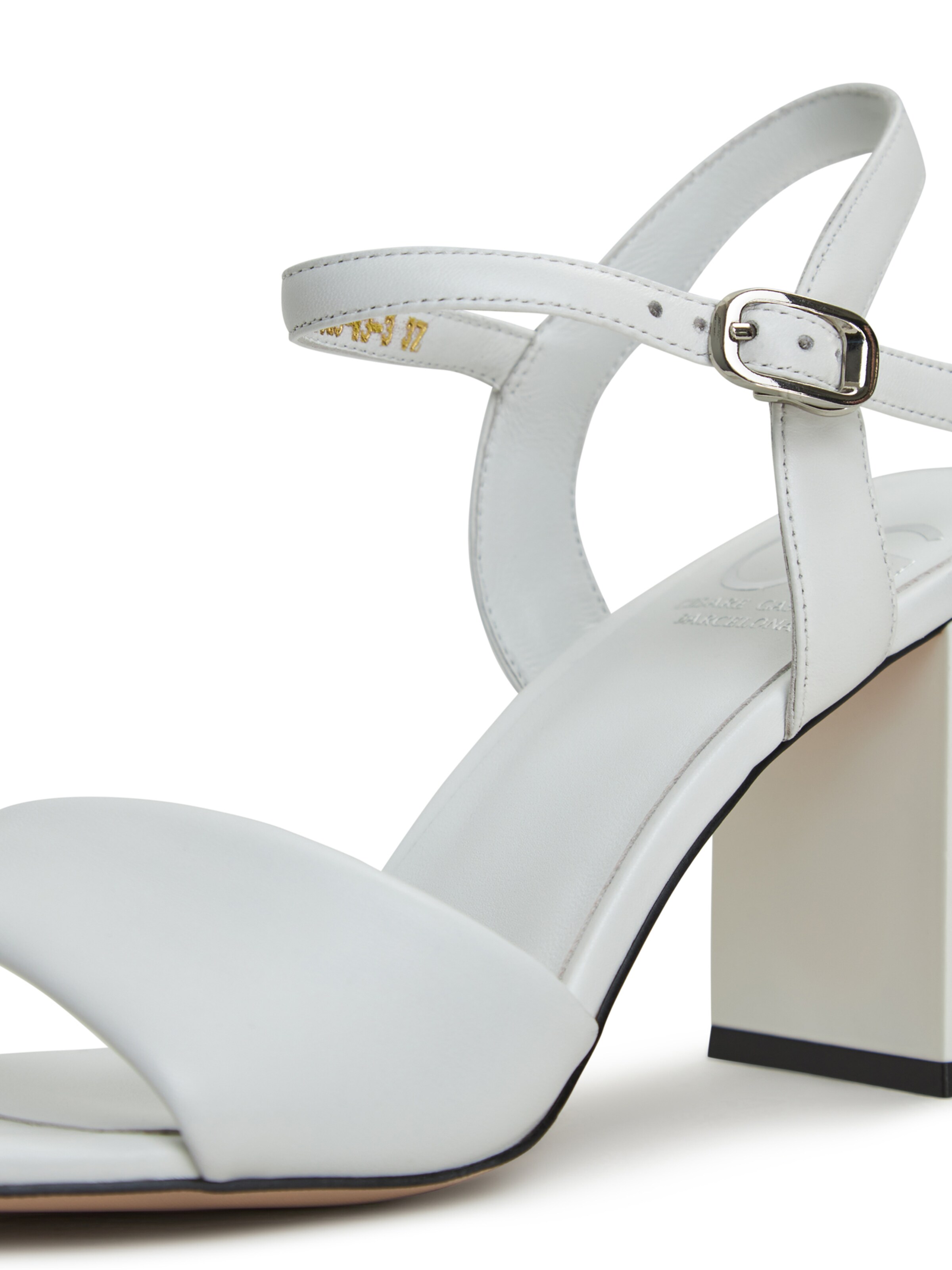 CESARE GASPARI Strap Sandals in White