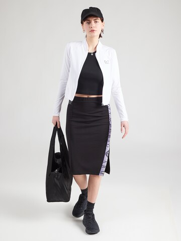 Veste de survêtement EA7 Emporio Armani en blanc