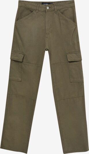 Pull&Bear Pantalon cargo en kaki, Vue avec produit