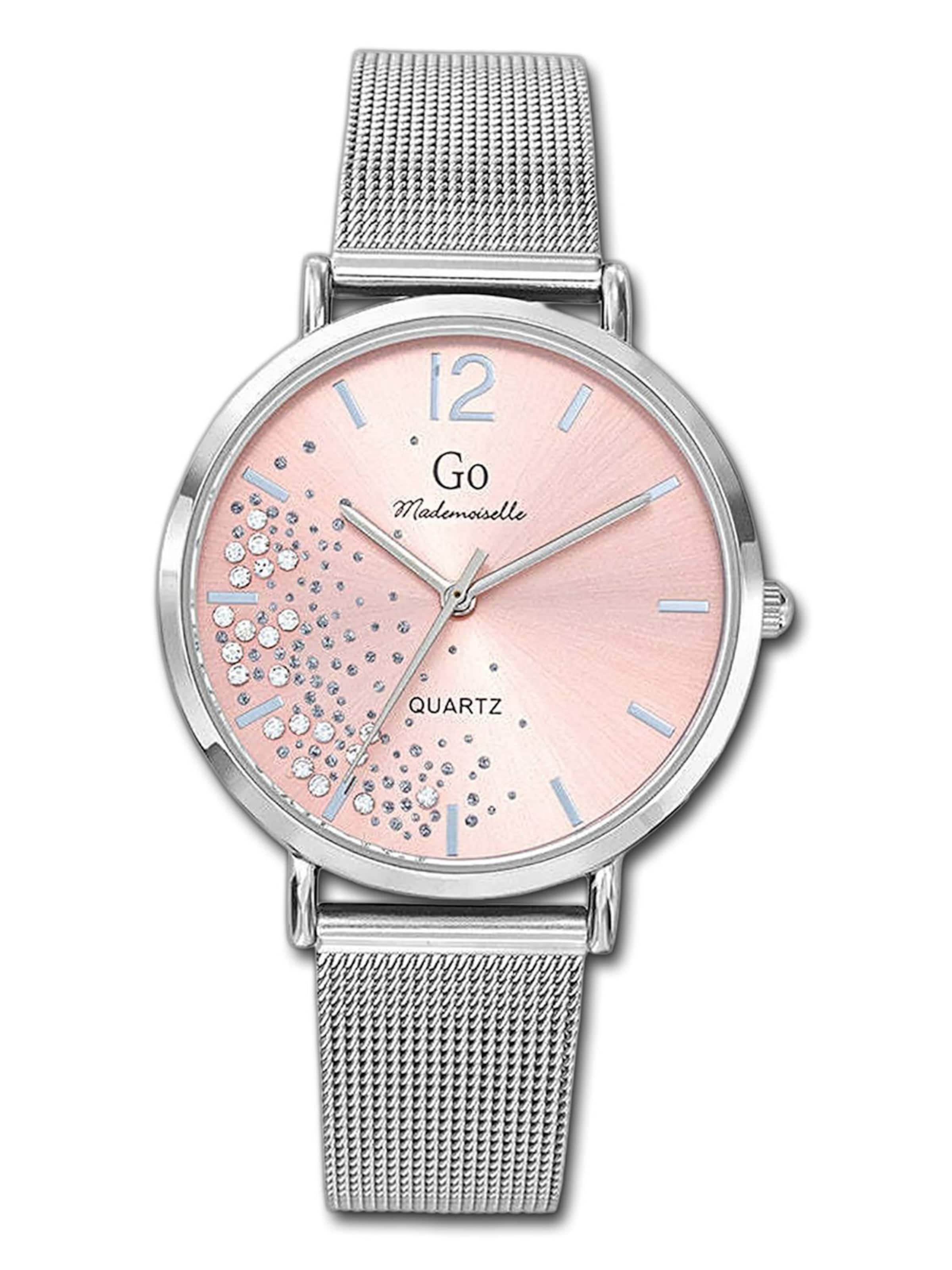 Montre à affichage analogique GO GirlOnly en argent : devant