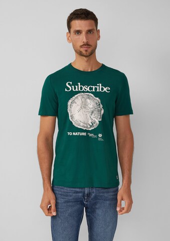 T-Shirt s.Oliver en vert : devant