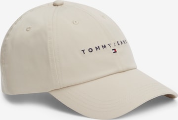 Tommy Jeans Cap in Beige: front