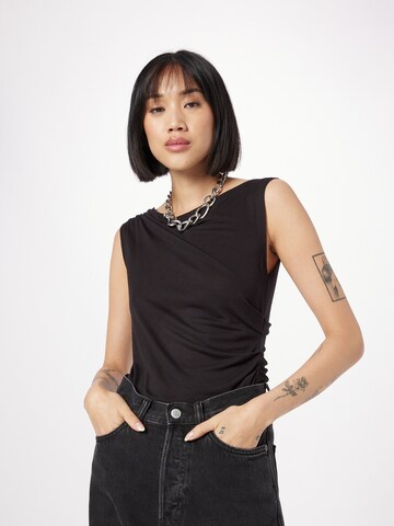 WEEKDAY Top 'Joan' in Black: front