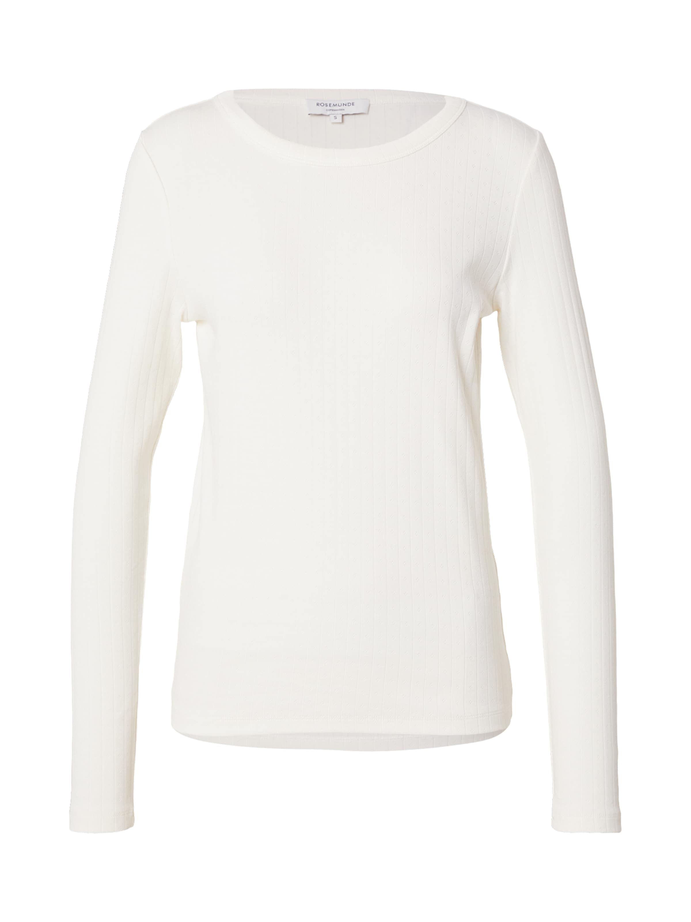 rosemunde - Camiseta 'Belmo Pointelle' en blanco: frente