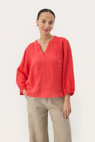 Part Two Bluse 'Nyara' i rød: forside