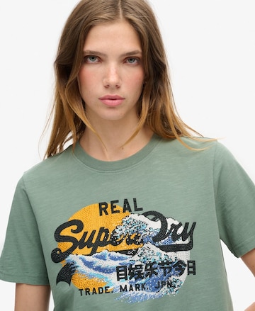 Superdry Μπλουζάκι 'Tokyo' σε πράσινο
