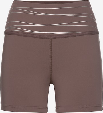 VIVANCE Workout Pants in Brown: front