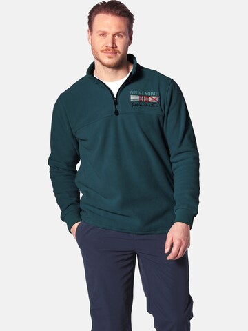 Jan Vanderstorm Sweatshirt 'Sietse' in Groen: voorkant