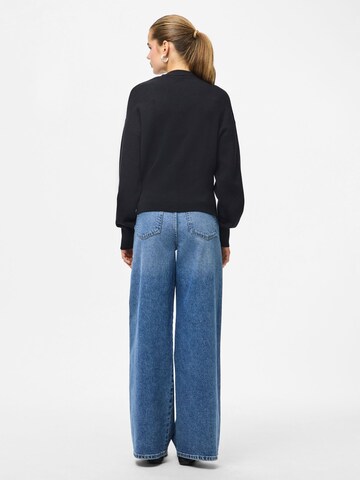 PIECES Knit cardigan 'PCNAVIS' in Black