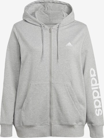 Veste de survêtement 'Essentials' ADIDAS PERFORMANCE en gris : devant