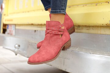 LASCANA Ankle Boots in Rot: predná strana