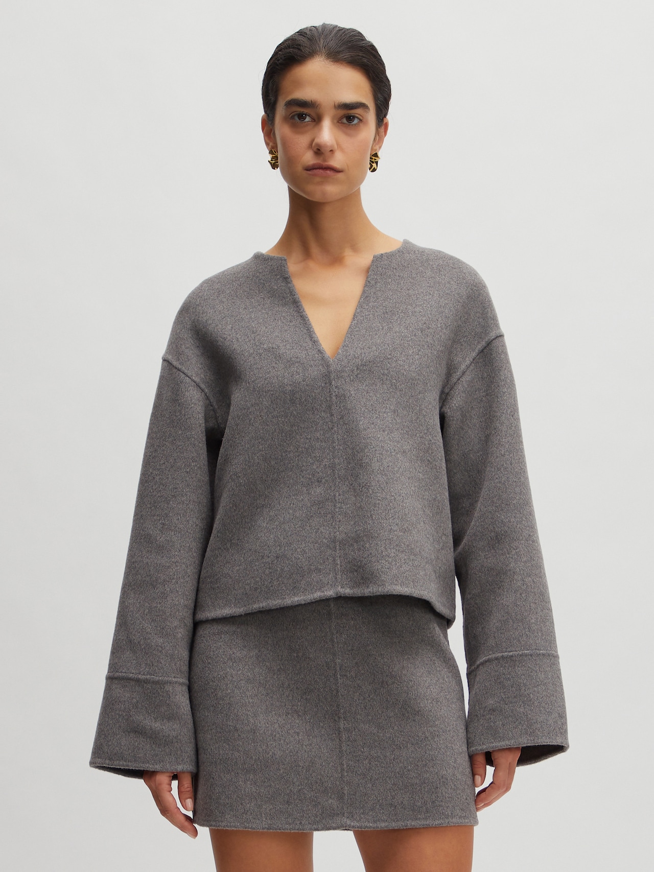 EDITED Pullover 'Abby' grå