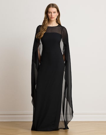 Lauren Ralph Lauren - Vestido de noche en negro: frente