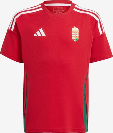 T-Shirt fonctionnel 'Hungary 24 Home Fan' ADIDAS PERFORMANCE en rouge : devant