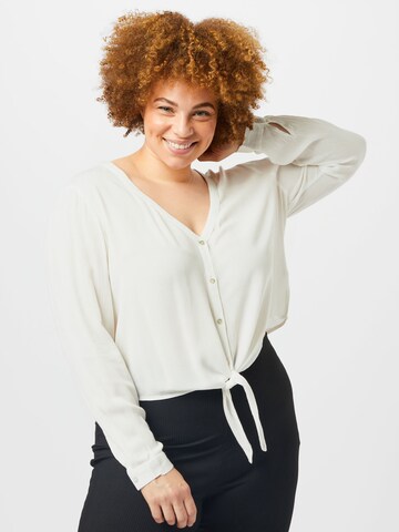 ABOUT YOU Curvy - Blusa 'Dylane' en blanco: frente