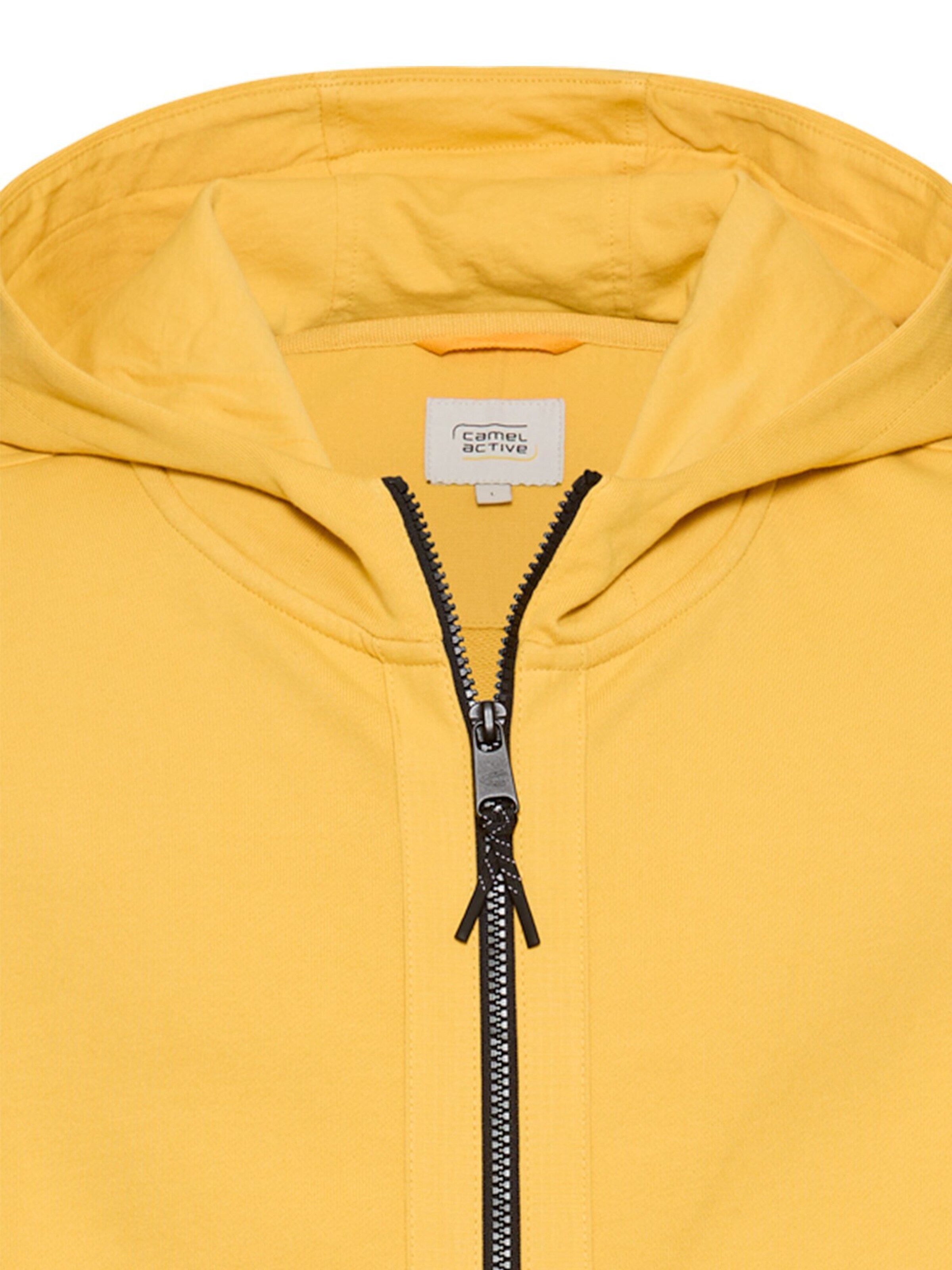 CAMEL ACTIVE Zip-Up Hoodie in Yellow