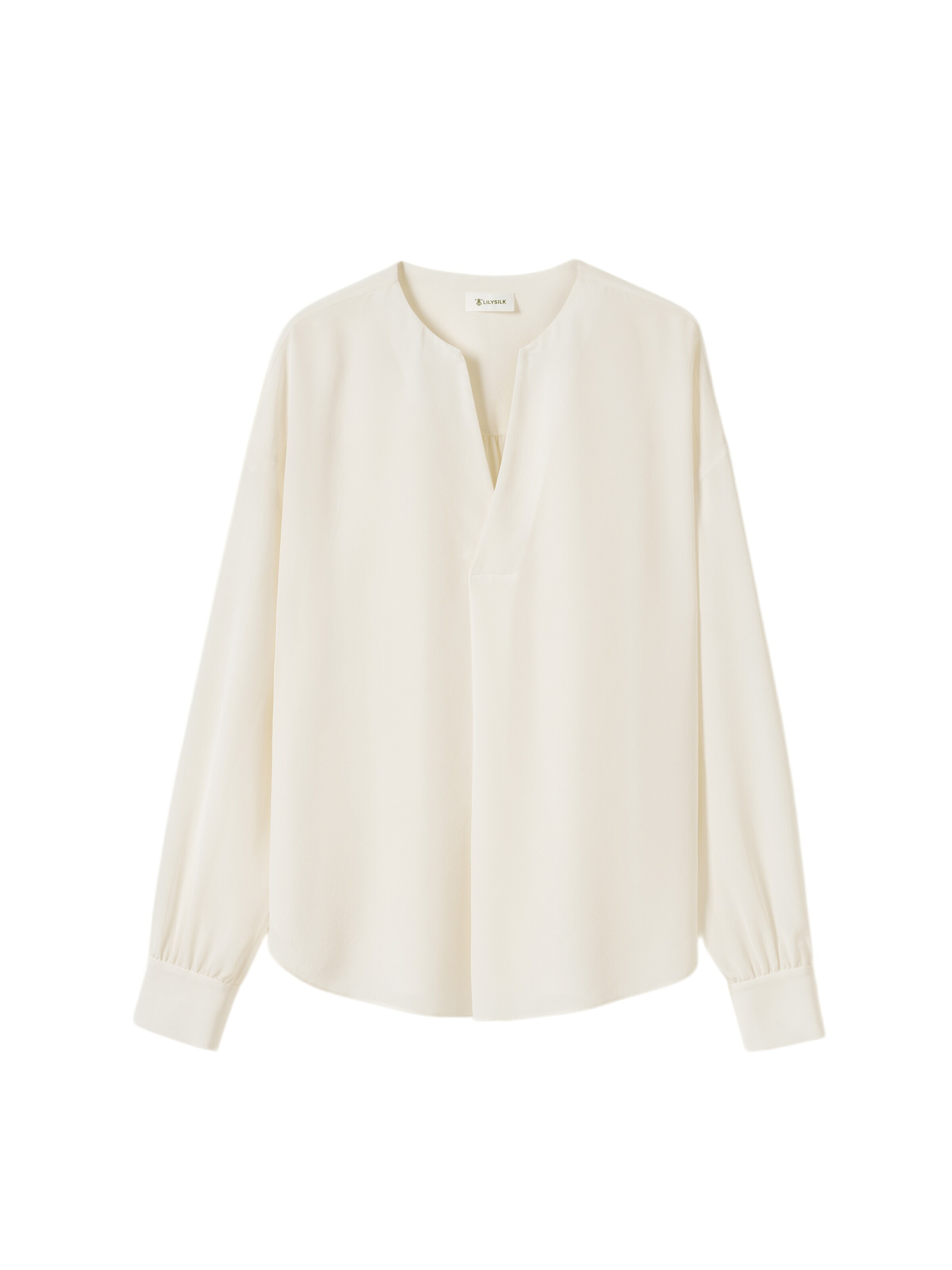 Lilysilk Blouse in Wit: voorkant
