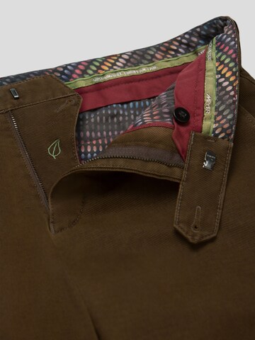 MEYER Slim fit Chino trousers 'Bonn' in Brown