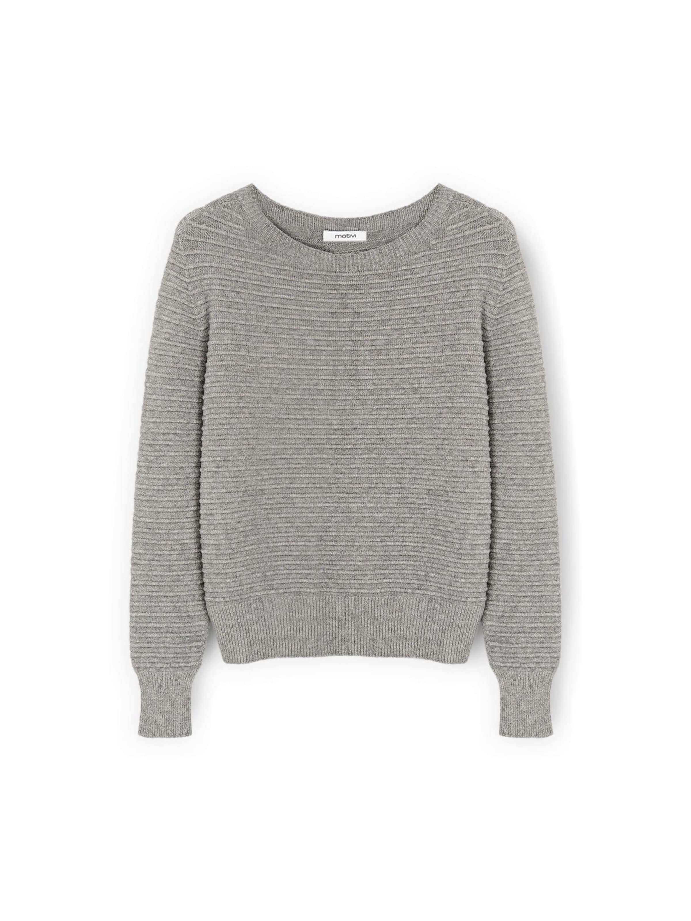 MOTIVI Trui in Grijs: voorkant