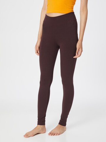 ARMEDANGELS - Skinny Leggings 'Fariba' em castanho: frente