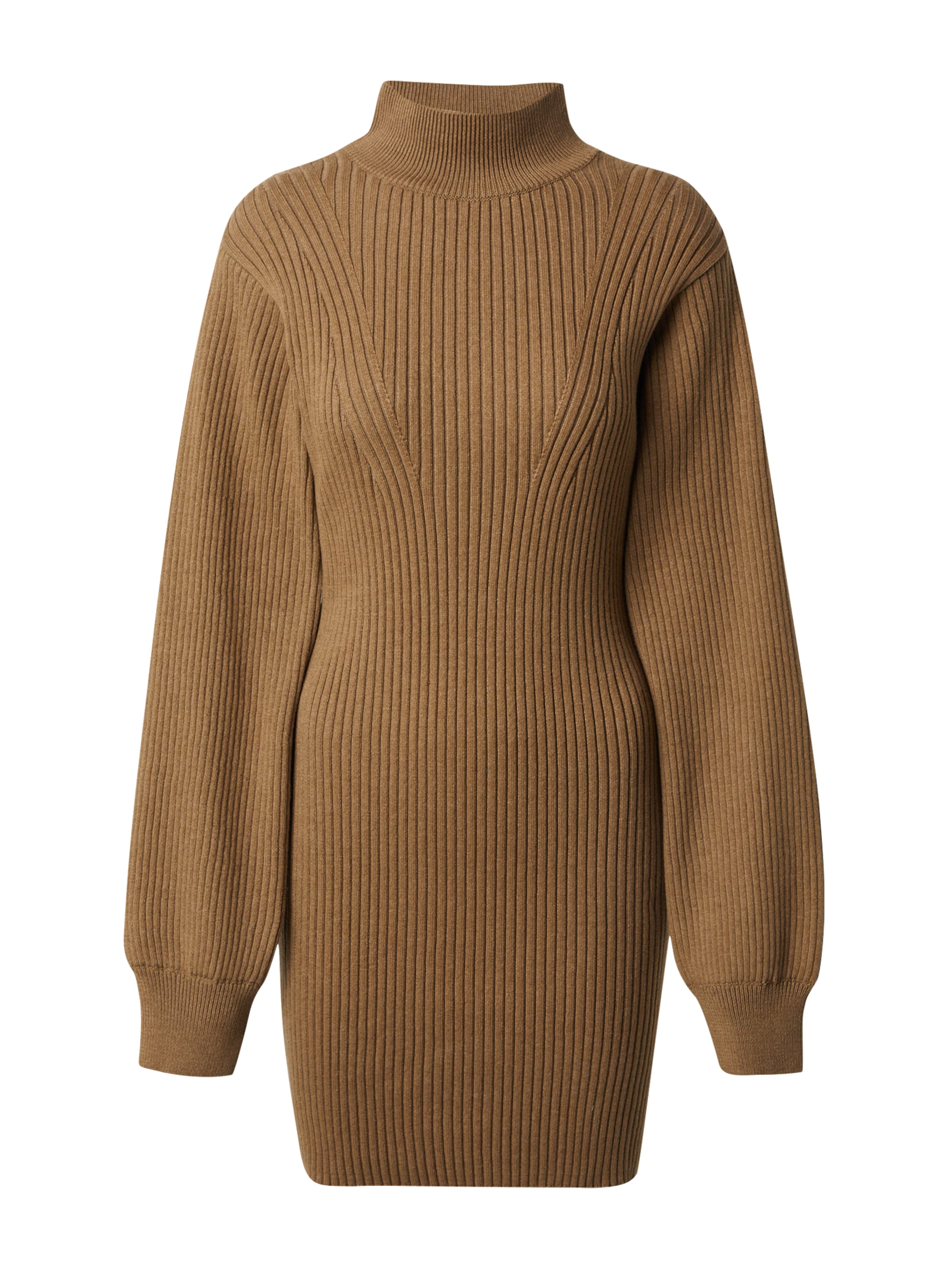 EDITED Πλεκτό φόρεμα 'Anaya' σε καφέ: μπροστά