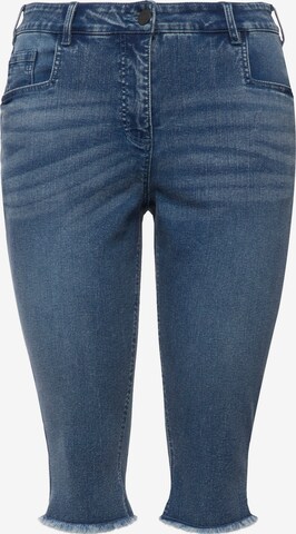 Ulla Popken Skinny Jeans in Blauw: voorkant