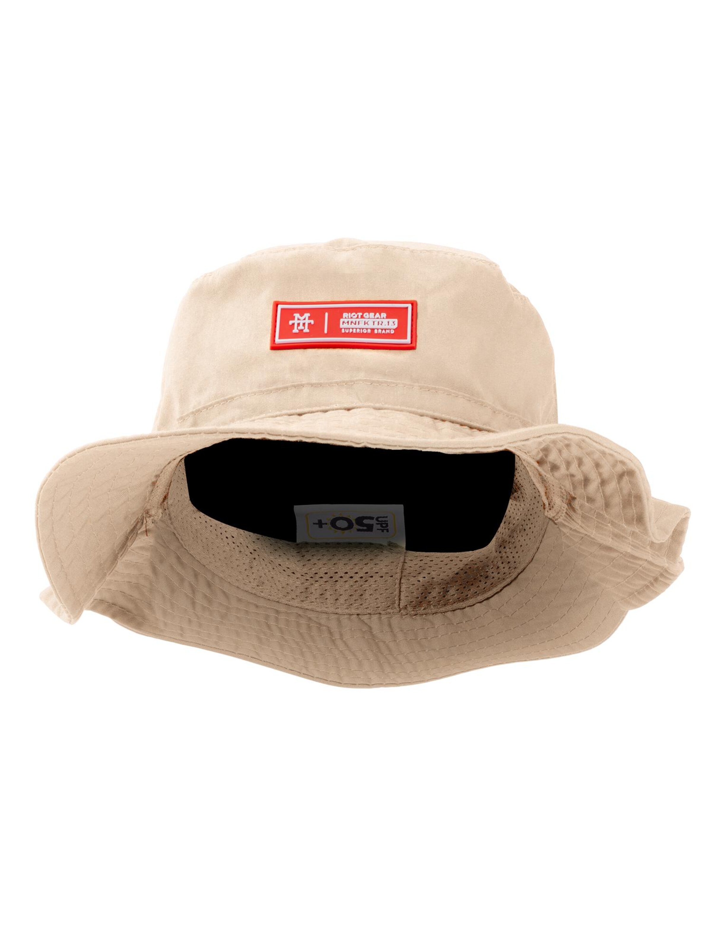 Manufaktur13 Mütze 'Boonie'‌‌‌‌ in Beige: Vorderseite