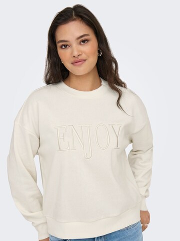ONLY Sweatshirt 'ONLPam' in Weiß: Vorderseite
