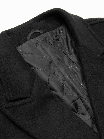 ALLTHEMEN Winterjas 'Gewebe' in Zwart