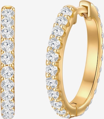 Boucles d'oreilles Trilani en or : devant