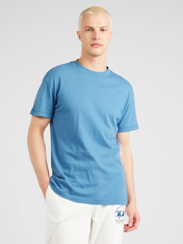 Abercrombie & Fitch Shirt 'ESSENTIAL' in Blauw: voorkant