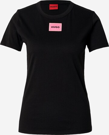 HUGO Shirt 'Delorisa' in Black: front