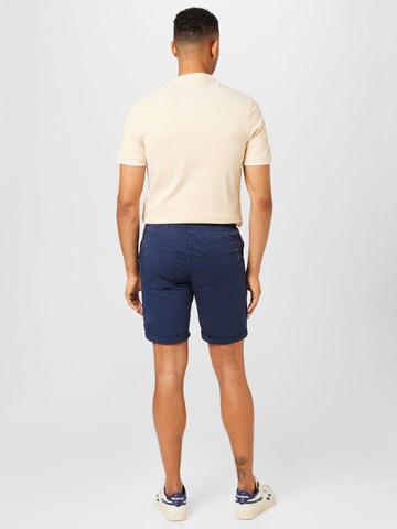 BLEND Normální Chino kalhoty – modrá