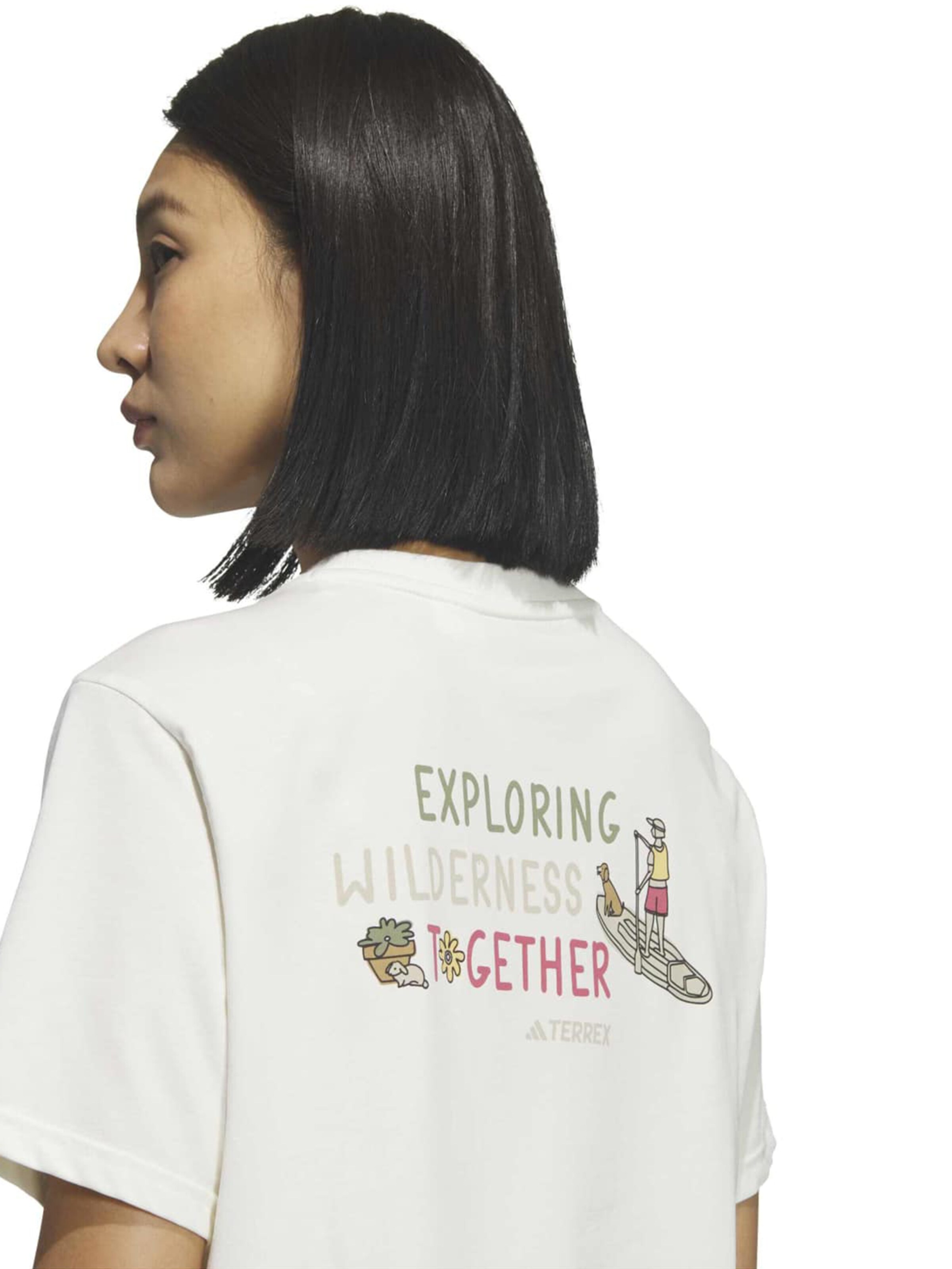 ADIDAS TERREX Funktionsshirt in Weiß