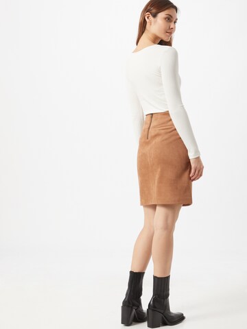 COMMA Slim fit Skirt in Brown