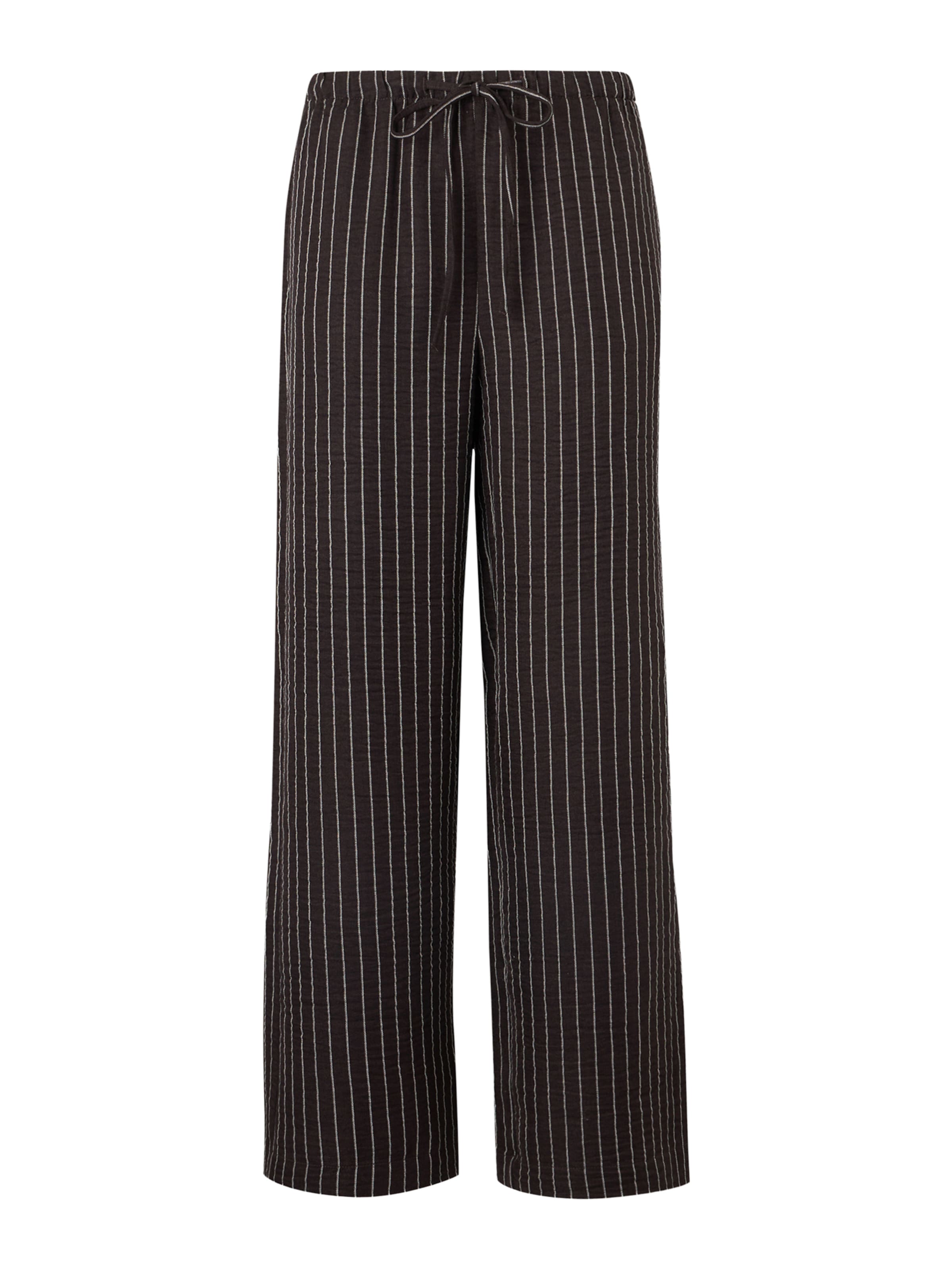JDY Broek 'JDYPOWER' in de kleur Chocoladebruin / Wit, Productweergave