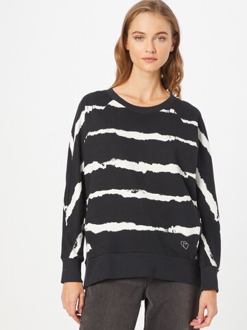 Key Largo Sweatshirt 'WSW START' in Zwart: voorkant