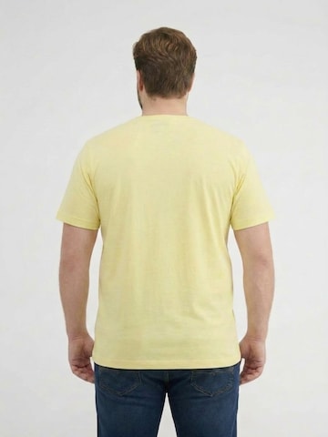 LERROS T-Shirt mit Rundkragen aus weicher Baumwolle, große Größen in Gelb