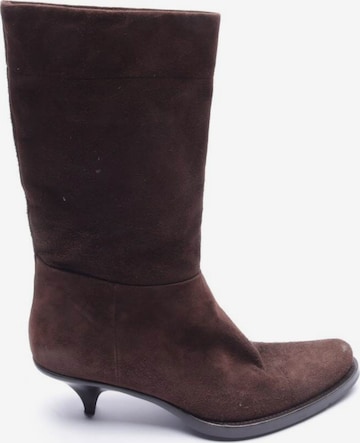 PRADA Dress Boots in 36,5 in Brown: front