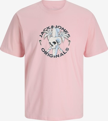 JACK & JONES Shirt 'JORSkull Coast' in Pink: front