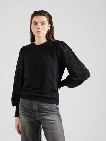 ONLY Sweatshirt 'ONLFemme' in Schwarz: Vorderseite