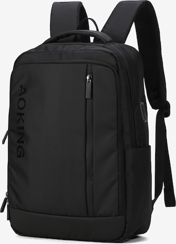 Aoking Backpack in Black: front