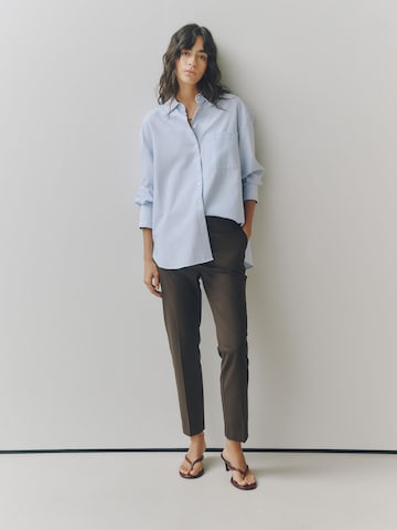 Next Regular Pleated Pants in Brown