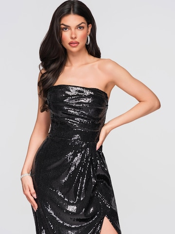Ombre Abendkleid in Schwarz