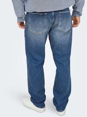Only & Sons Baggy Jeans 'Edge' in Blauw