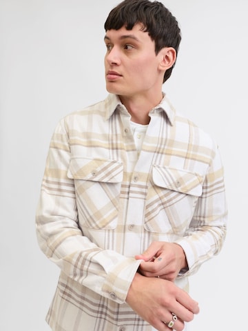 JACK & JONES Regular Fit Hemd 'RAYLE' in Beige